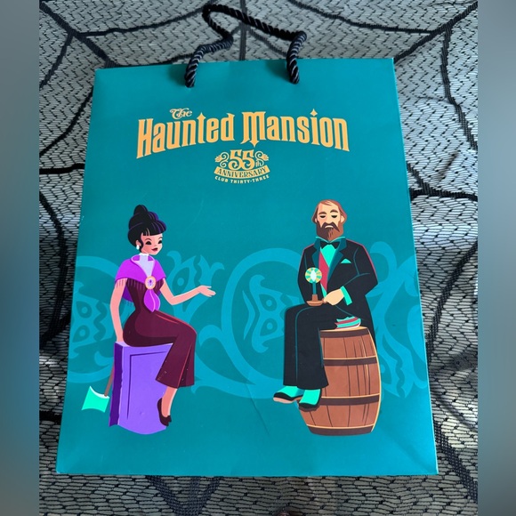 Club 33 Disney 55th Anniversary Haunted Mansion Shopping Bag - Picture 1 of 10